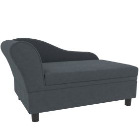 Pet Sofa Bed Couch With Storage, Pet Sofa For Cats And Small Dogs (Dark Gray) (Option: Gray)