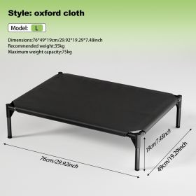 Breathable Mesh & Oxford Cloth Detachable Pet Bed for Dogs and Cats (Option: NJB  L)